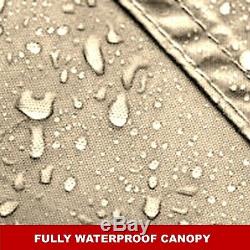 Gazebo Large Heavy Duty 57kg Garden Gazebo Waterproof Canopy, 3x4 Cream