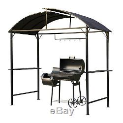 Gazebo Marquee Canopy Awning Shelter Garden Patio BBQ Tent Grill Black