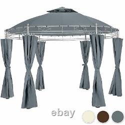 Gazebo Pavilion Side Curtains Garden Party Tent Event Shade Round Outdoor New