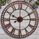 Giant Garden Wall Clock Roman Numeral Metal Outdoor Large Round Face 60cm New