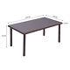 Glass Rattan Dining Table & Chairs Set Patio Outdoor Garden Furniture 4/6 Seater