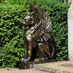 Gothic Griffins Bronze Metal Garden Statues