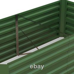 Green Galvanised Steel Raised Garden Bed 180x90x59cm Outdoor Planter