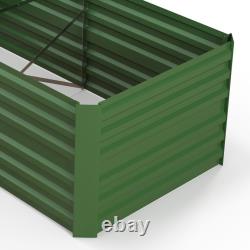 Green Galvanised Steel Raised Garden Bed 180x90x59cm Outdoor Planter