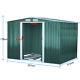 Green Metal Garden Shed 6x4, 8x4, 8x6, 8x10ft Steel House Storage With Free Base
