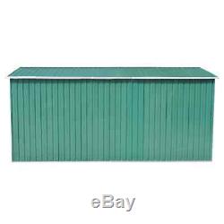 Green Outdoor Garden Metal Storage Shed Galvanised Steel 3 Sizes Available