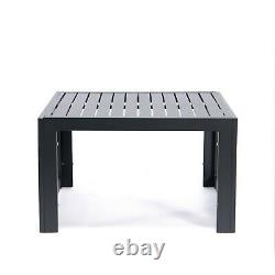 Grey Rattan Patio Outdoor Garden Sofa Set Corner Furniture Settee Aluminium