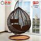 Hanging Egg Chair With Stand Cushion Indoor Outdoor Rattan Garden Swing Chairs