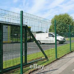 Heavy Duty Coated V Mesh Fence Panel And Posts Wire Garden Fencing Commercial