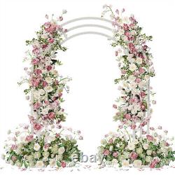 Heavy Duty Metal Garden Arch Rose Arbor for Climbing Plants Wedding Party Decor