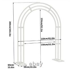 Heavy Duty Metal Garden Arch Rose Arbor for Climbing Plants Wedding Party Decor