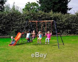 Hedstrom Europa Double Slide Swing & Glider Set Kids Garden Set