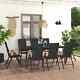 Home 9 Piece Garden Dining Set Black And Brown New