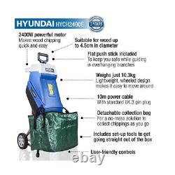 Hyundai HYCH2400E Electric Garden Shredder 2.4kW