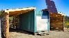 Installing Metal Roof U0026 Live Edge Siding Shipping Container Lean To