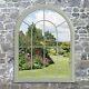 Lancaster Window Garden Mirror In Green By Suntime Classic Metal Frame