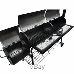 Large Charcoal Barrel BBQ Grill Big Garden Barbecue Patio Smoker BBQ Durable