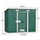 Large Outdoor Metal Garden Shed 6 X 4, 8 X 4 Garden Storage House With Free Base