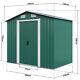 Large Outdoor Metal Garden Shed 6x4ft 8x4ft Garden Storage House With Free Base