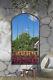 Large Rustic Metal Arched Shaped Garden Church Effect Mirror New 160 X 85cm
