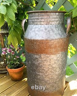 Large Vintage Style Milk Churn Tall Garden Planter Tub Plant Pot Container New