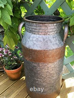 Large Vintage Style Milk Churn Tall Garden Planter Tub Plant Pot Container New