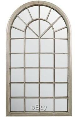 Large Wall Mirror Rustic French Style Arched Window Garden Outdoor 5ft3 x 3ft