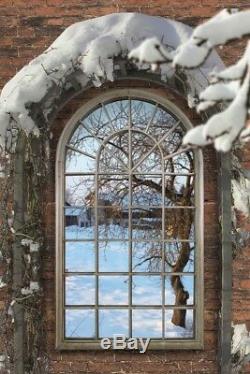 Large Wall Mirror Rustic French Style Arched Window Garden Outdoor 5ft3 x 3ft
