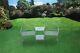 Lille Metal Garden Bench Table Duo Set Ornate Decorative 2 Seat Shabby Chic