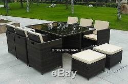 Luxury Rattan Sofa Dining Set Garden Furniture Patio Conservatory Wicker Outdoor