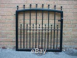 MANOR SMALL 40" OP X 42" TALL GARDEN GATE METAL MADE TO MEASURE WROUGHT IRON 