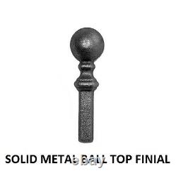Manroe Ball Top Tall Garden Side Gates 762mm to 1220mm GAPS x 1943 H metal iron