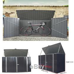 Metal Durable Outdoor Garden Bike Shed Tool Storage Cabinet Garage Bicycle Box