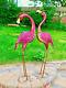 Metal Flamingo Home And Garden Ornament Crafted Indoor Outdoor Statue Sculpture