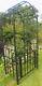Metal Garden Arch And Gates Climbing Plant Support Rose Frame Archway Heavy Duty