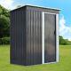 Metal Garden Shed 3 X 5ft Pent Roof Outdoor Tools Box Storage Sheds House