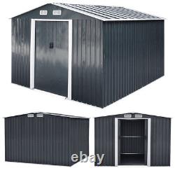 Metal Garden Shed 4 X 6, 6 X 8, 8 X 8, 10 X 8 ft Storage with Base Frame Sheds