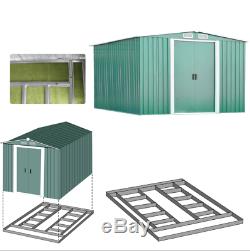 Metal Garden Shed 6 X 4,6 X 8,10 X 8 Outdoor Tool Storage with Free Foundation