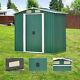 Metal Garden Shed 6 X 4 Outdoor Storage Tool House Sliding Door With Free Base