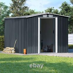 Metal Garden Shed With Free Foundation Base 8 X 6, 10 X 8 Outdoor Storage House