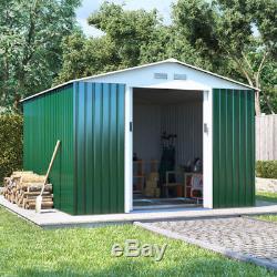 Metal Garden Storage Shed Boxer Apex Galvanised Outdoor Heavy-Duty Steel Shed
