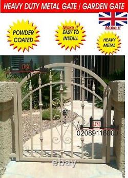 Metal Gate / Wrought Iron Gate / Gate. Metal Garden Side Gate Design Gate