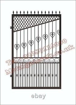Metal Gate / Wrought Iron Gate / Metal Garden Side Gate / Security Door