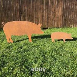 Metal Pig, Garden Decoration, Metal Art, All Uk Made with Fast Delivery
