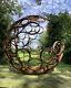 Metal Rusty Garden Modern Art Decorative Sphere Ornament Steel