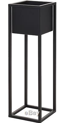 Metal Square Tall Plant Pot Stand Indoor Outdoor Garden Flower Planter Display