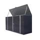 Metal Steel Garden Shed Outdoor Bike Storage House Tools Shed Put 2-3 Bikes