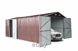 Metal garden shed outdoor storage garage car motorbike workshop 5x3m