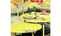 NEW Habitat Ipanema Bistro Set Yellow Garden Patio Armchairs Chair Table