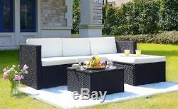 New 5 Piece Corner Sofa Set K/D Furniture Conservatory Outdoor Garden Home Patio